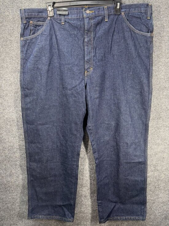 Dickies Other - Dickies Straight Leg Jeans Mens 48x30 Blue Denim Regular Fit Fits Over Boots NWT